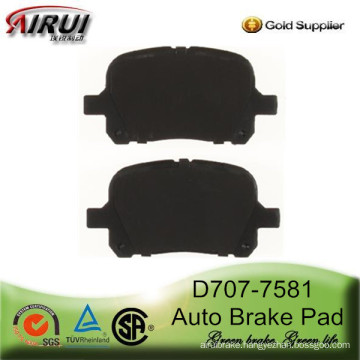 D707-7581 Brake Pad for TOYOTA AVALON SOLARA and LEXUS ES 300 SRX300